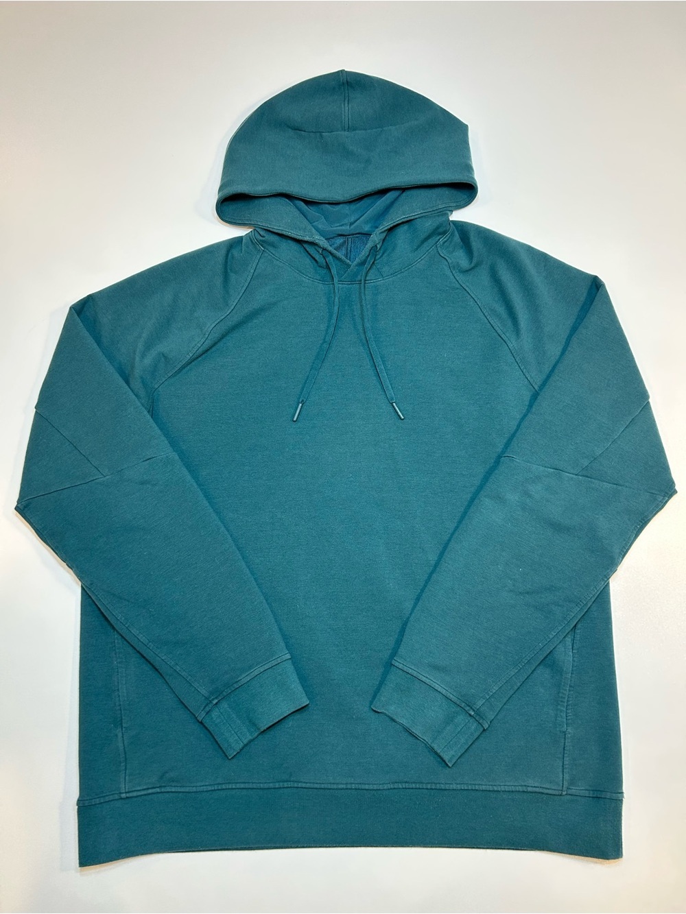 Lululemon City Sweat Pullover Hoodie Green Teal Stretch French Terry